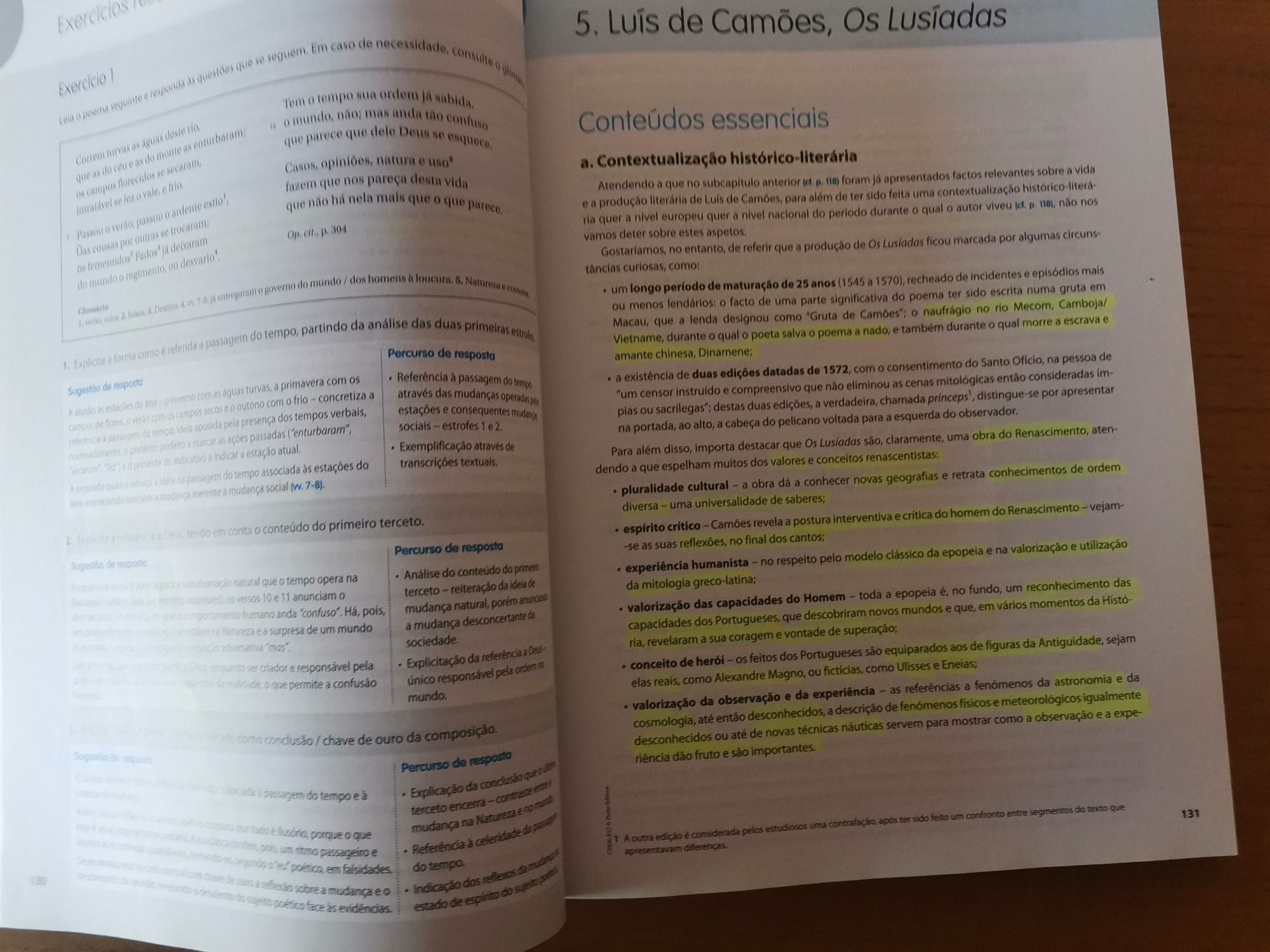 Livro de estudo e preparação para exame português 12