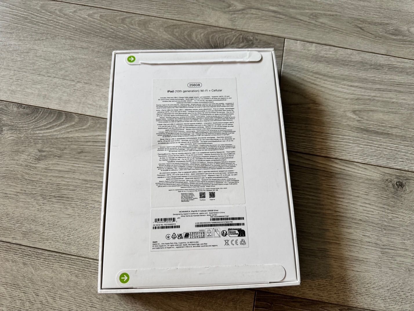 Nowy Apple iPad 10.9'' A14 Wi-Fi + Cellular 5G 256GB Srebrny (10.gen)