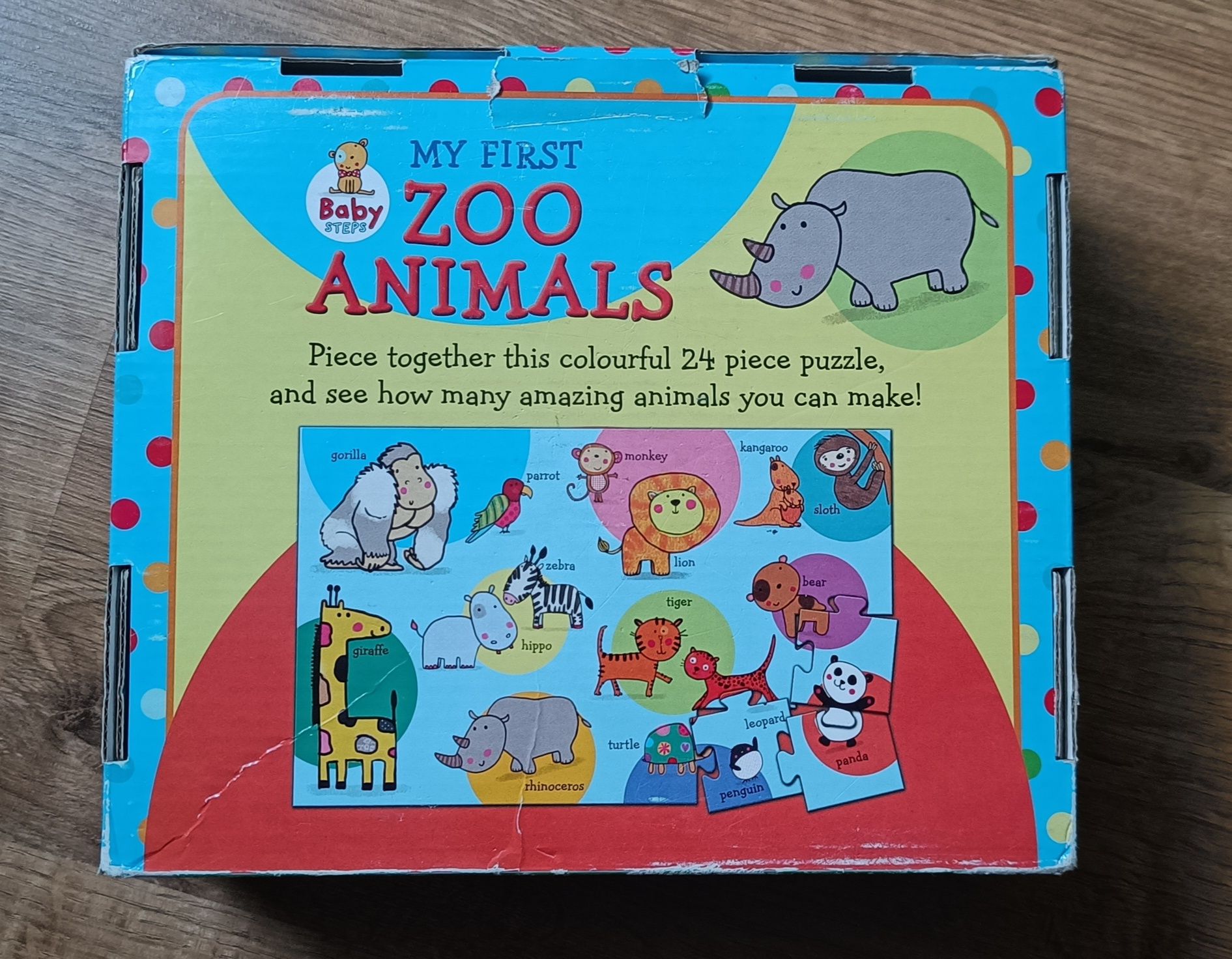 Puzzle Gigant 24 elementy My first zoo animals