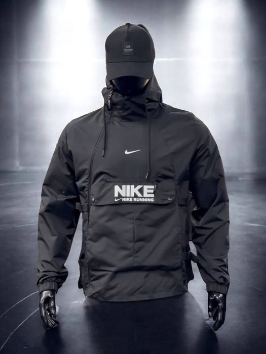Nike Running Black | Вітровка чоловіча | Premium якість | Туреччина