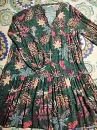 Vestido flores novo veste até XL