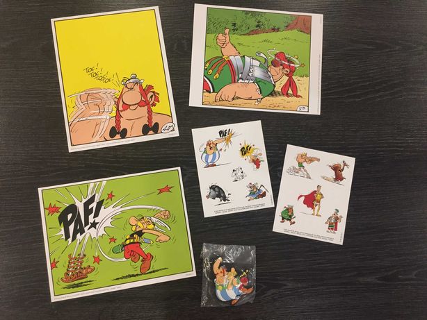 Asterix & Obelix: Slap them All! Dodatki: brelok, naklejki, litografie