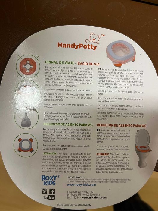 Redutor de wc de viagem