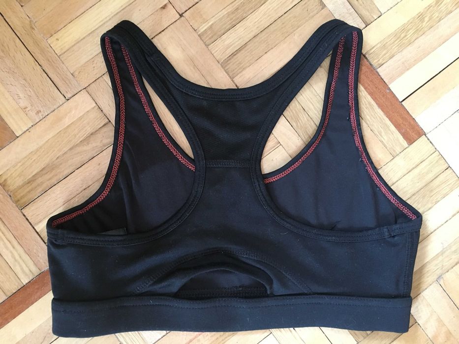 Czarny stanik biustonosz top sportowy H&M roz. 80A