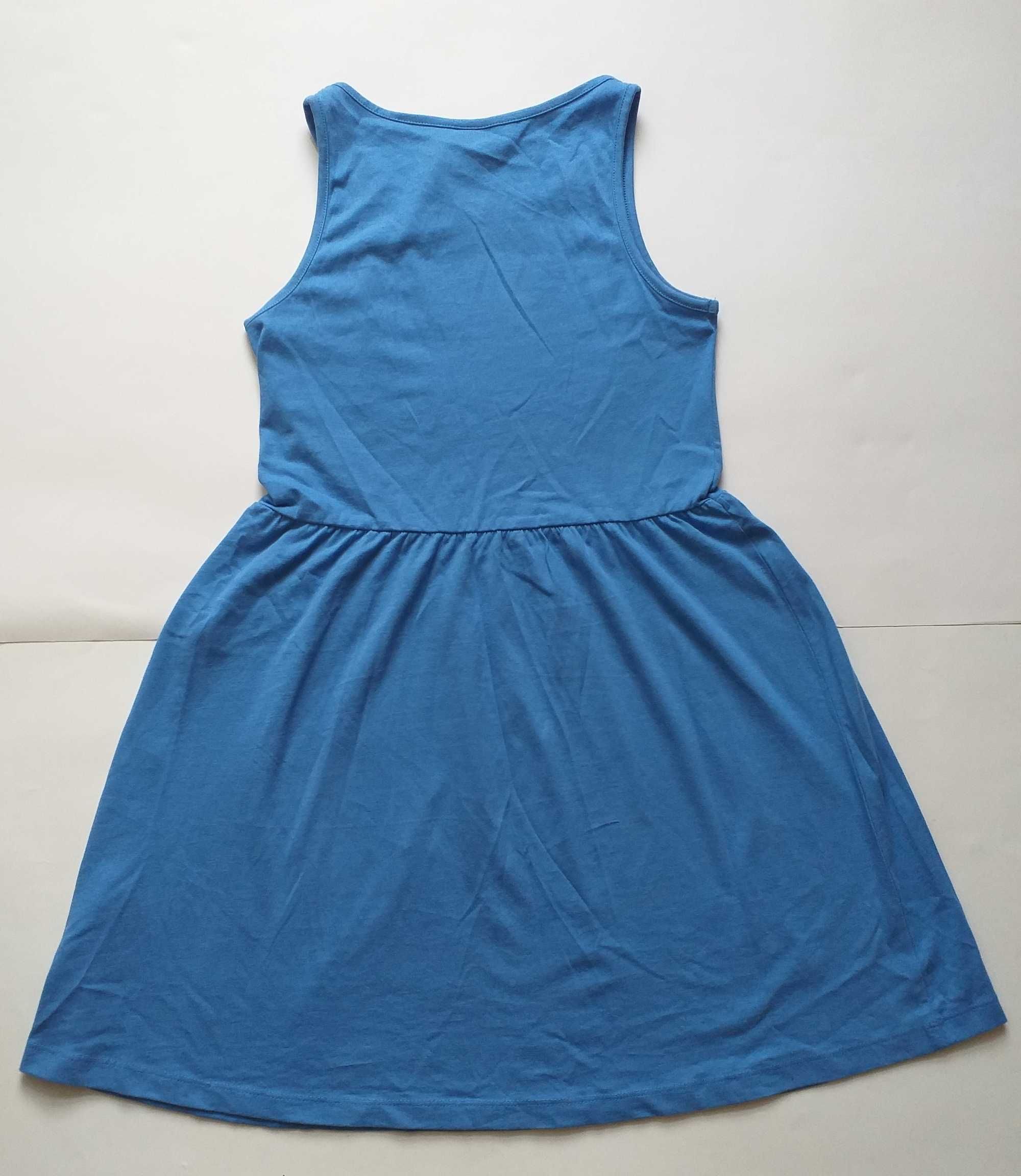 Sukienka dziewczęca na lato, niebieska, roz. 146/152, 10-12 lat *NOWA*