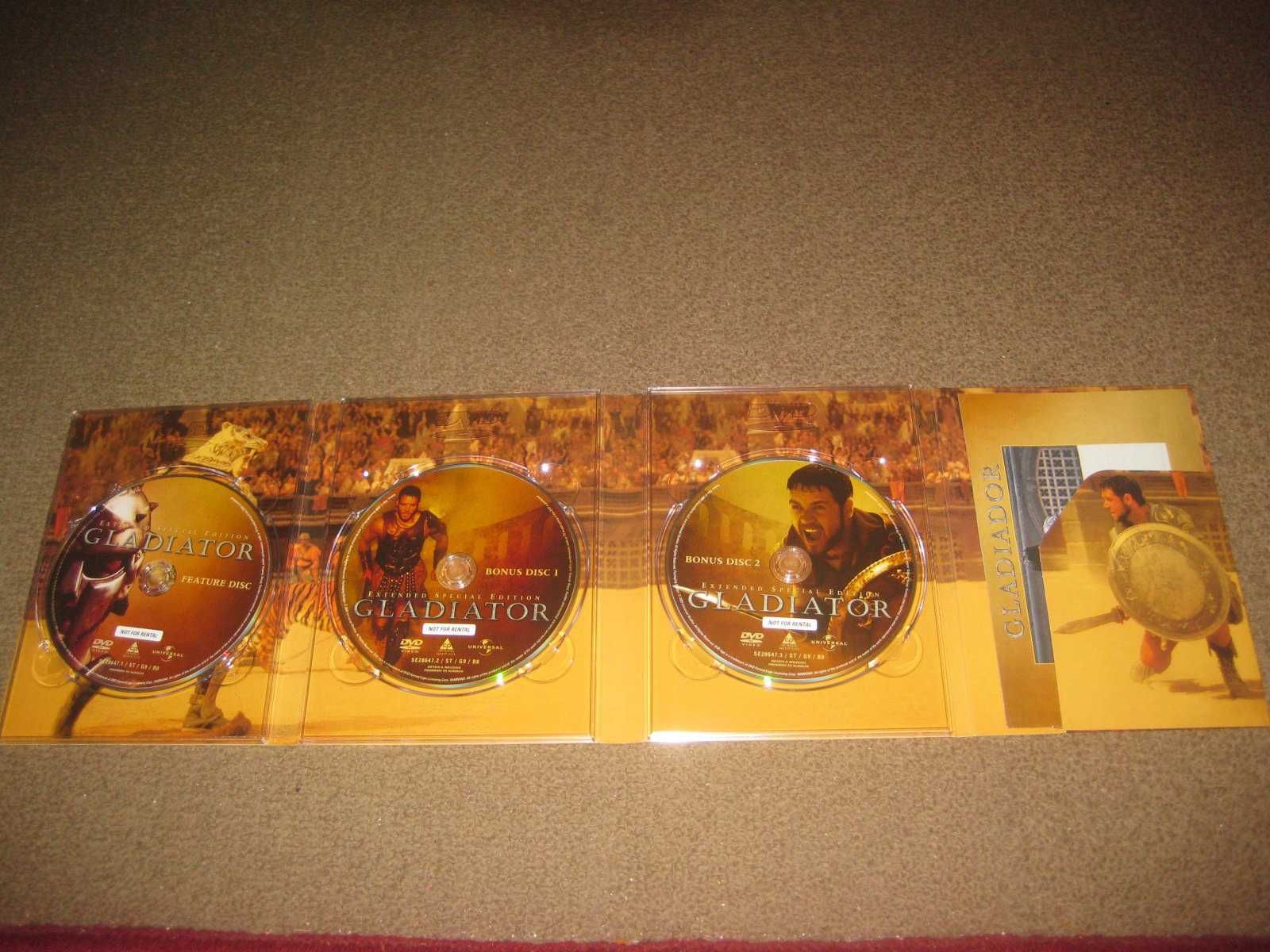 "Gladiador" com Russell Crowe/Edição Especial em Digipack com 3 DVDs