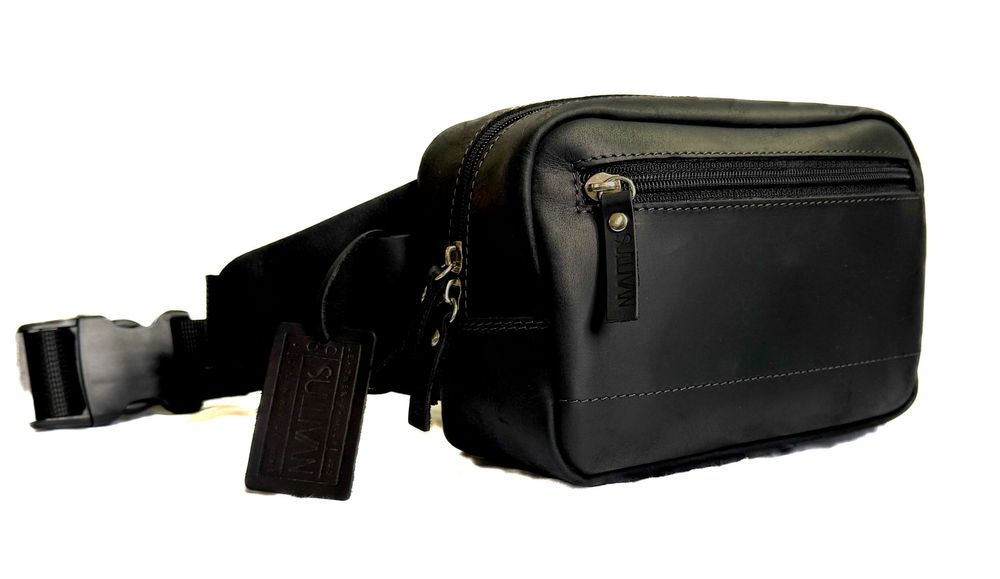 Сумка бананка на пояс на плече sb3(22) чорна