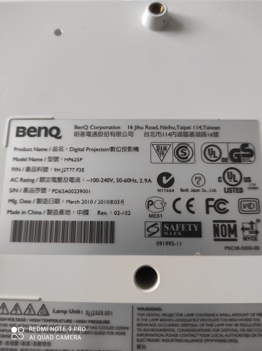 Projektor BenQ mp265p