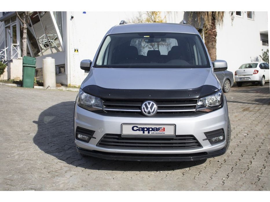 Volkswagen Caddy 2015+ Дефлектор капота (мухобойка) EuroCap