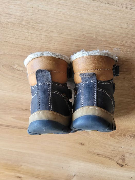 Buty skórzane zimowe Lasocki Kids r.22 niemowlęce trzewiki kozaki