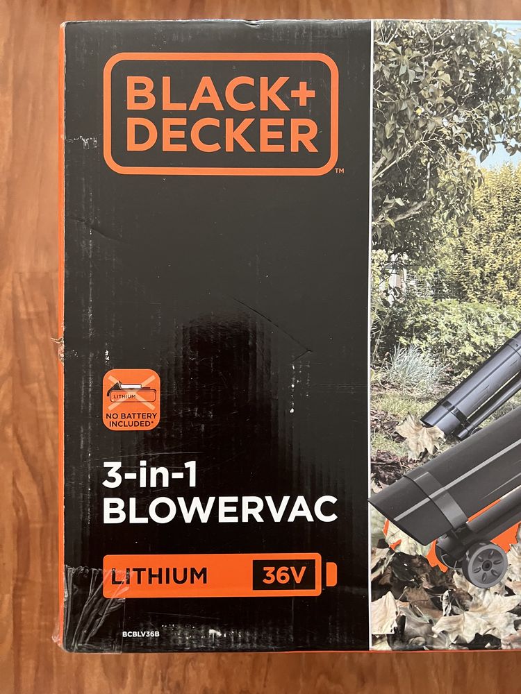 Black+Decker Akumulatorowy odkurzacz / dmuchawa do liści BCBLV36B