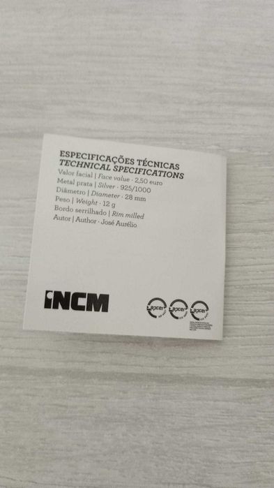 Moeda 2,5€ em Prata Proof "O Clima é Connosco"  5€ Prata Proof Hortelã
