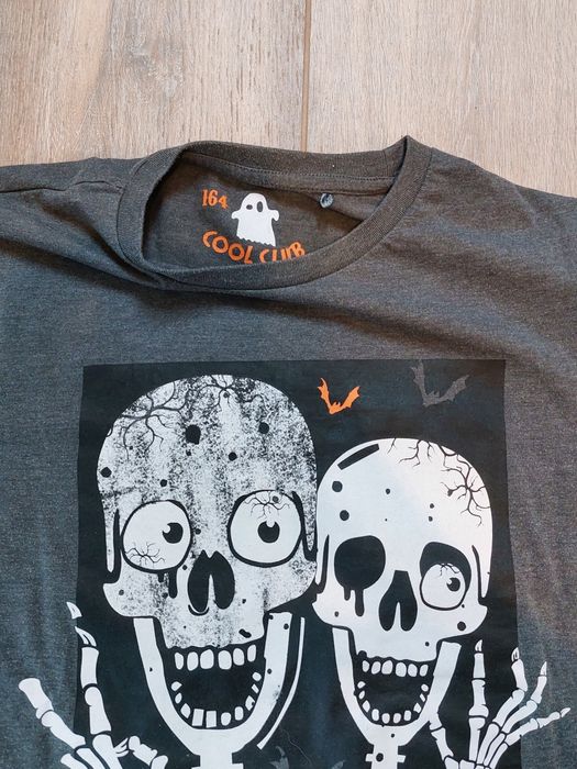 Szara koszulka z długim rękawem 164 Smyk