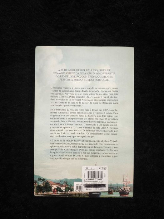 Livro "1821 - O Regresso do Rei" - Armando Seixas Ferreira