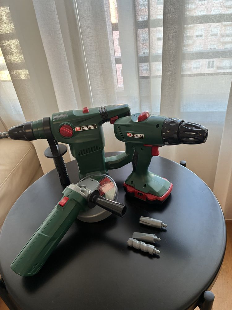 Kit ferramentas/máquinas de bricolage a brincar