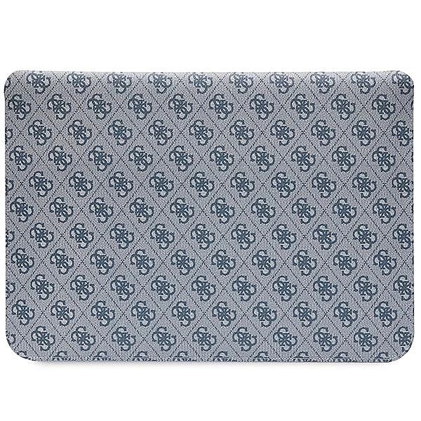 Pokrowiec Guess 4G Stripe Metal Logo na laptopa 14" - niebieski