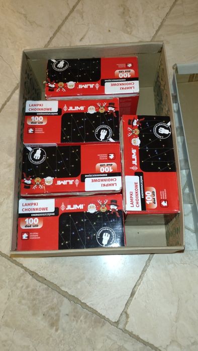 5 kompletów czerwonych lampek