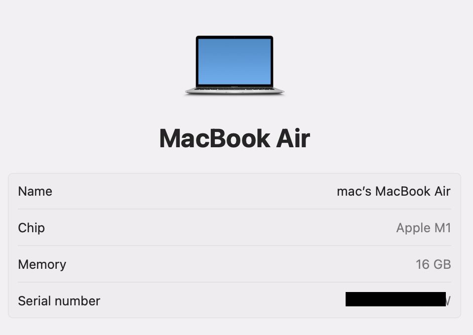 Apple MacBook Air 13 2020 M1 16Gb 256Gb Silver 92%
