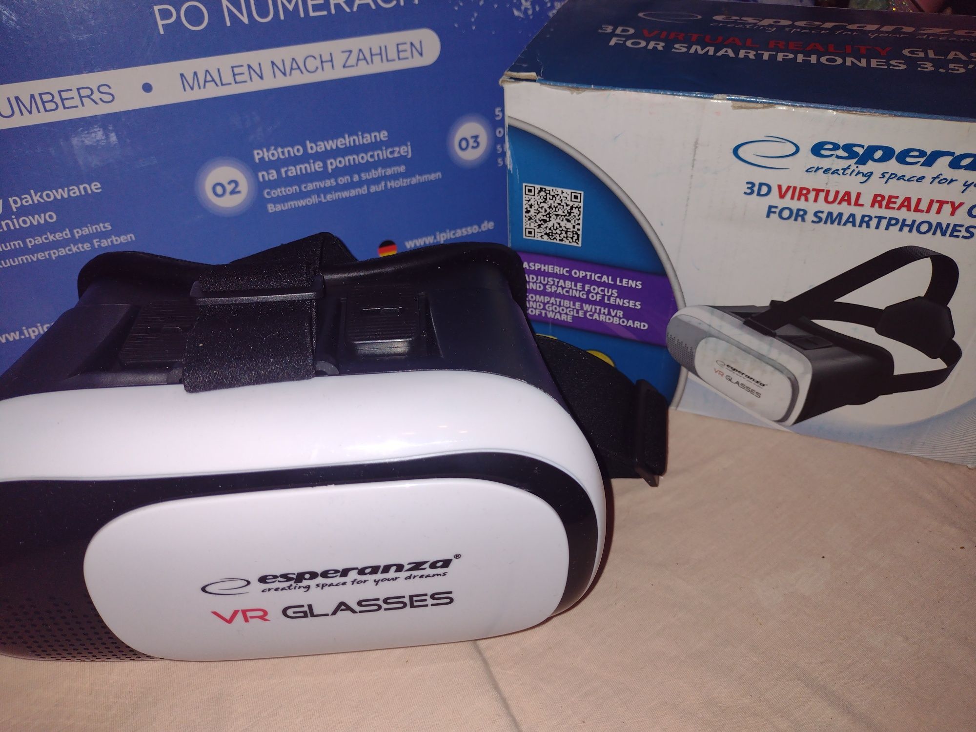 Okulary Esperanza 3D dla smartfonów 3.5-6 plus kontroler Nowe