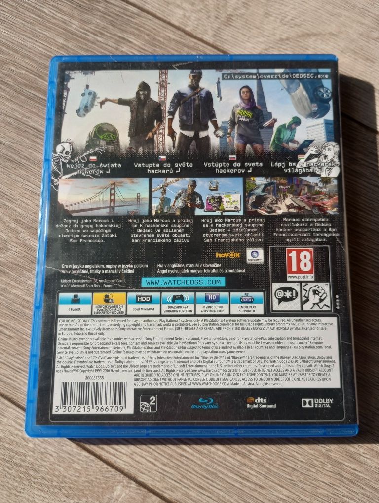 Watch Dogs 2 PS4 PL