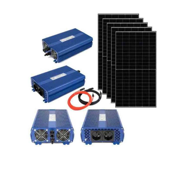 Zestaw solarny do grzania wody 5x500W + Przetwornica Wysyłka za Darmo