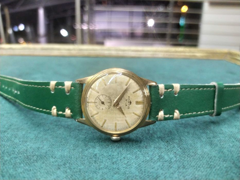 Rzadki Oryginalny Zegarek Fortis Szwajcarski Mechaniczny Vintage Retro