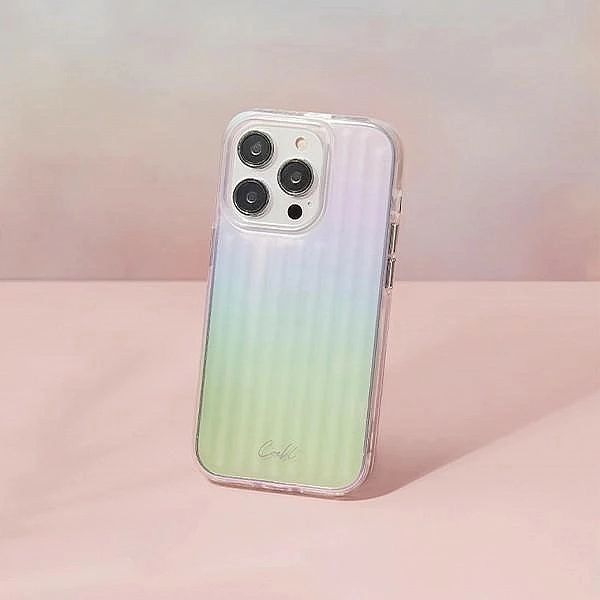 Etui UNIQ Coehl Linear na iPhone 14 Pro - opalizujące