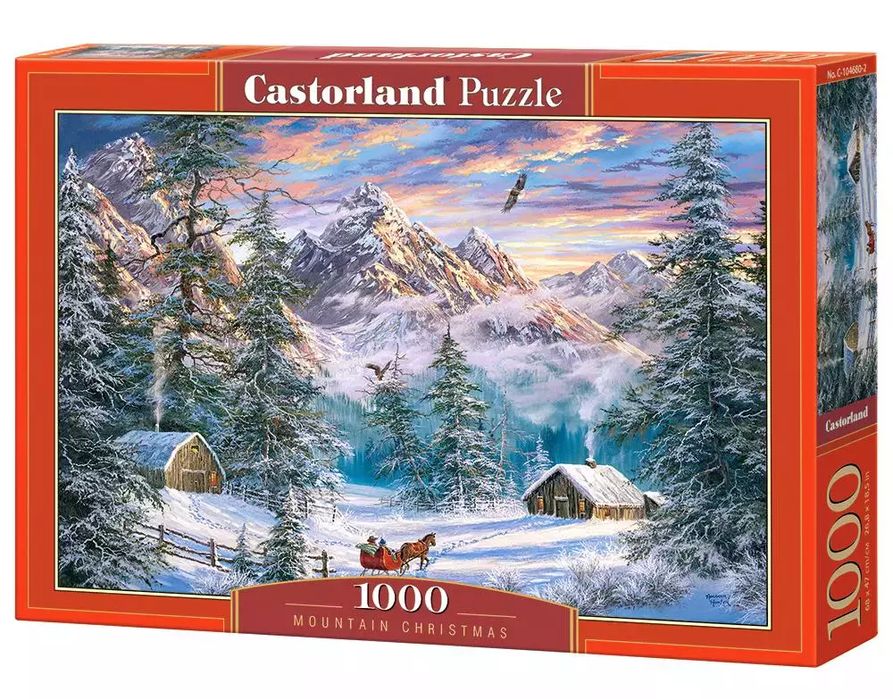 Puzzle 1000 elementów. Mountain Christmas. Castorland