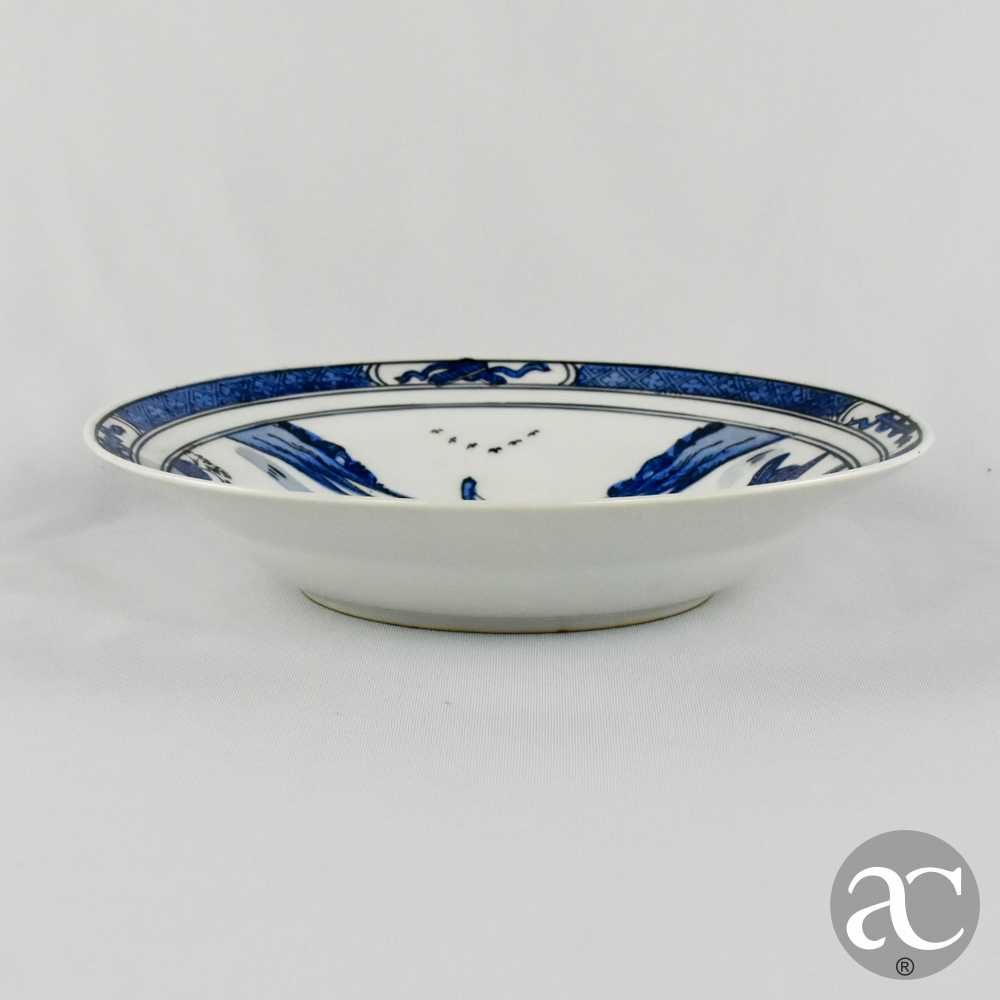 Prato fundo porcelana da China, decoração Cantão, Circa 1970 - 23 cm