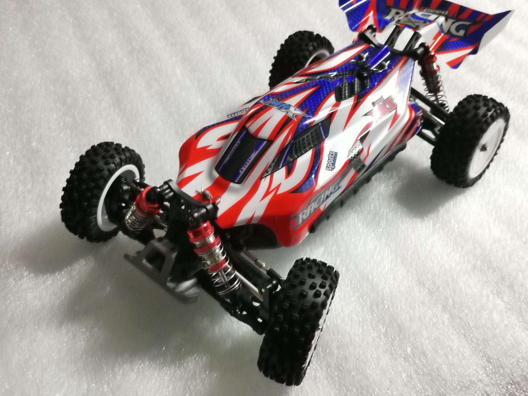 Carro RC Buggy Wltoys 124008 V5 Brushless bateria 3S 4x4 1:12