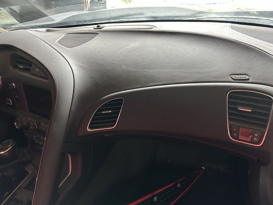 Chevrolet corvette c7 stingray deska rozdzielcza kokpit airbag konsola