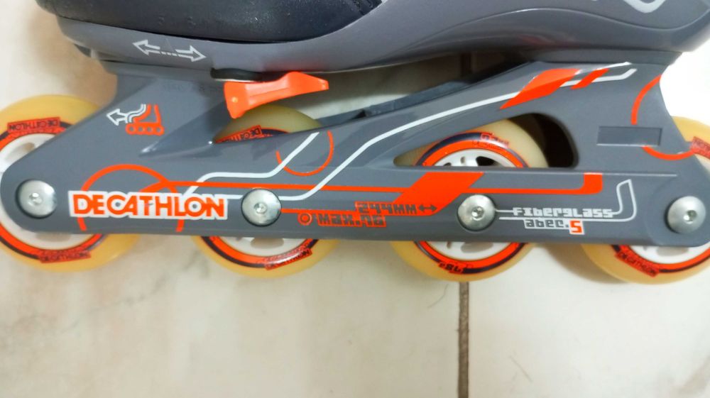 Kit Patins em Linha Decathlon + Proteções Powerslide + Saco!