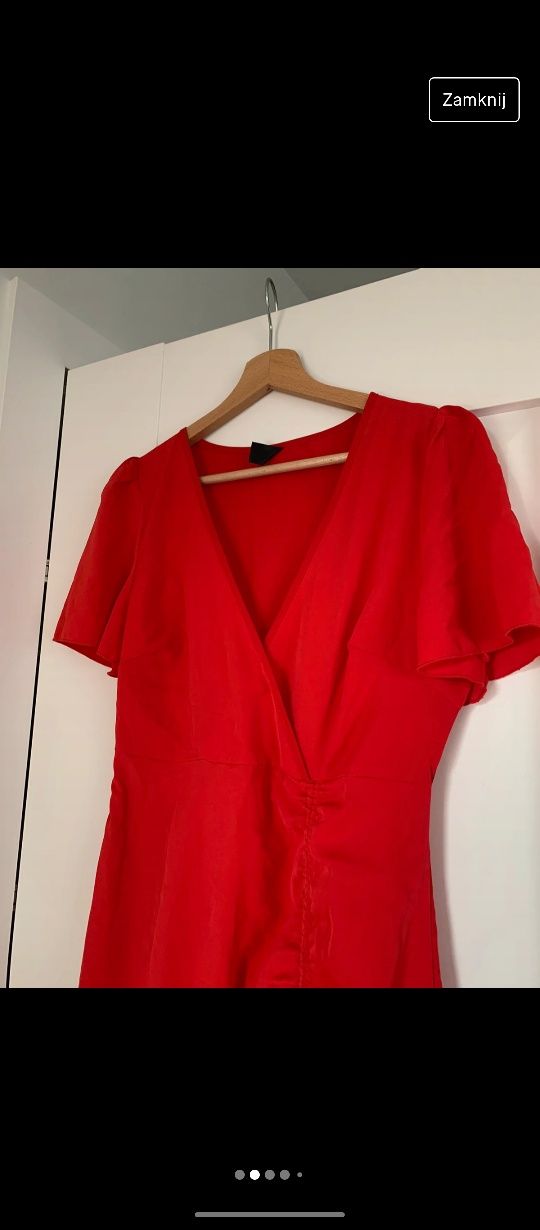 Piękna sukienka czerwona shein