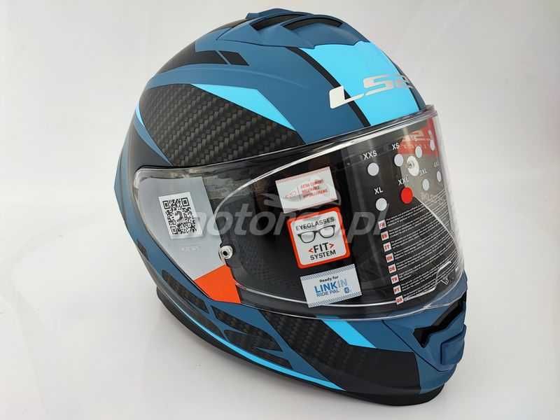 HIT! Kask z Blendą i Pinlockiem LS2 FF800 Storm 2 RACER Mat Blue