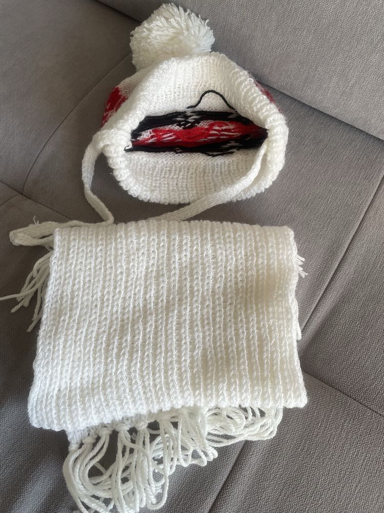 Czapka i szalik  dziewczecy