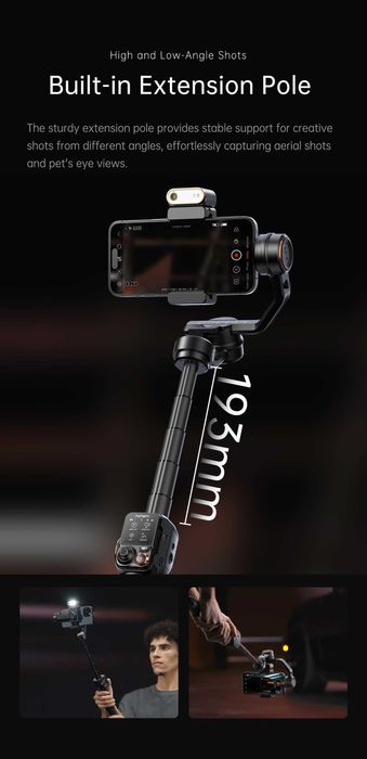 Hohem iSteady М7 стабілізатор з Ai Face Tracking, 3-Axis Phone Gimbal