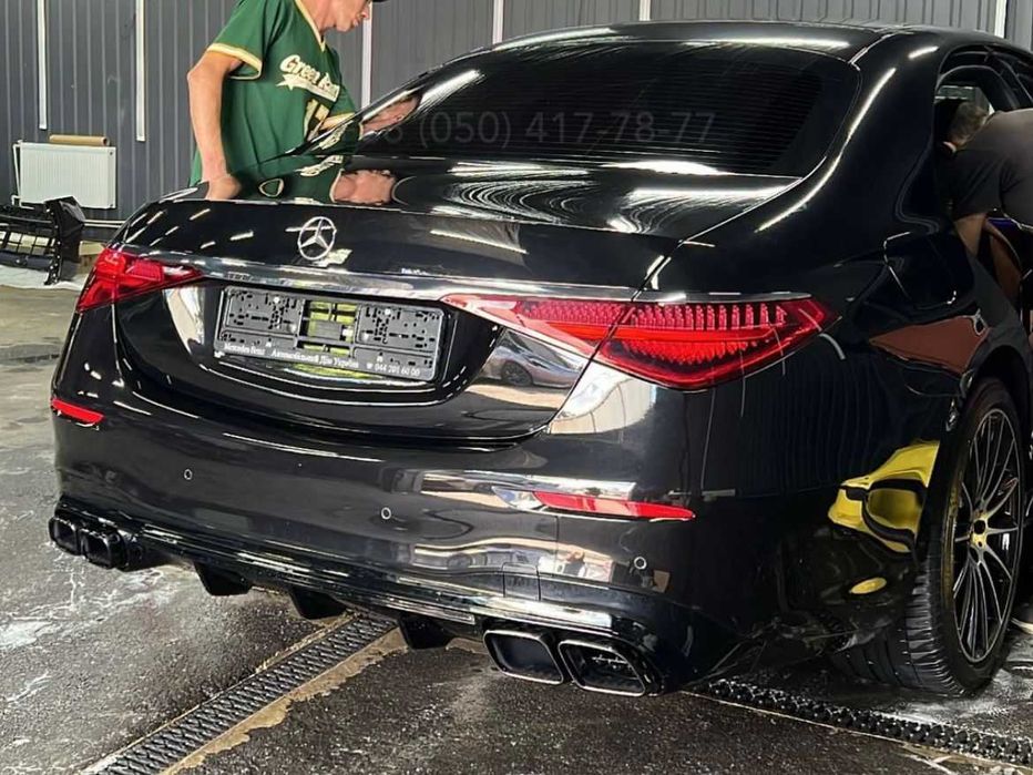 Диффузор насадки S63 AMG Mercedes W223 Дифузор Обвес Бампер Выхлоп