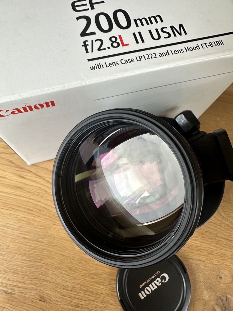 Obiektyw Canon EF 200/2.8L II USM z uchwytem do statywu