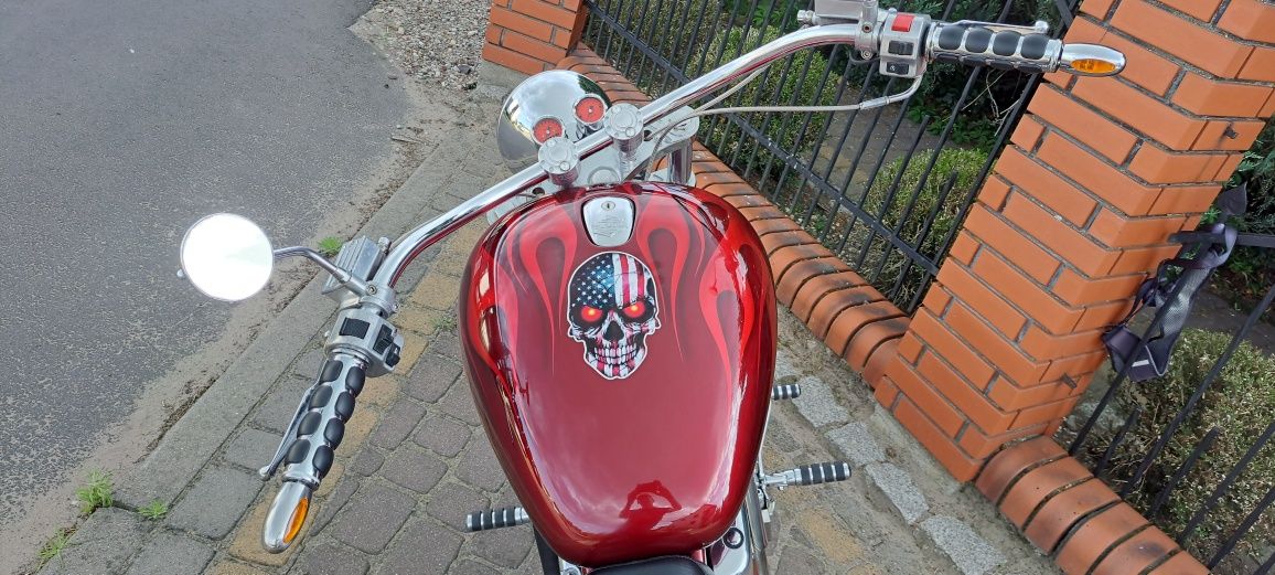 SUZUKI intruder 1400 jedyny taki Custom Bobber szerokie Koła aerograf