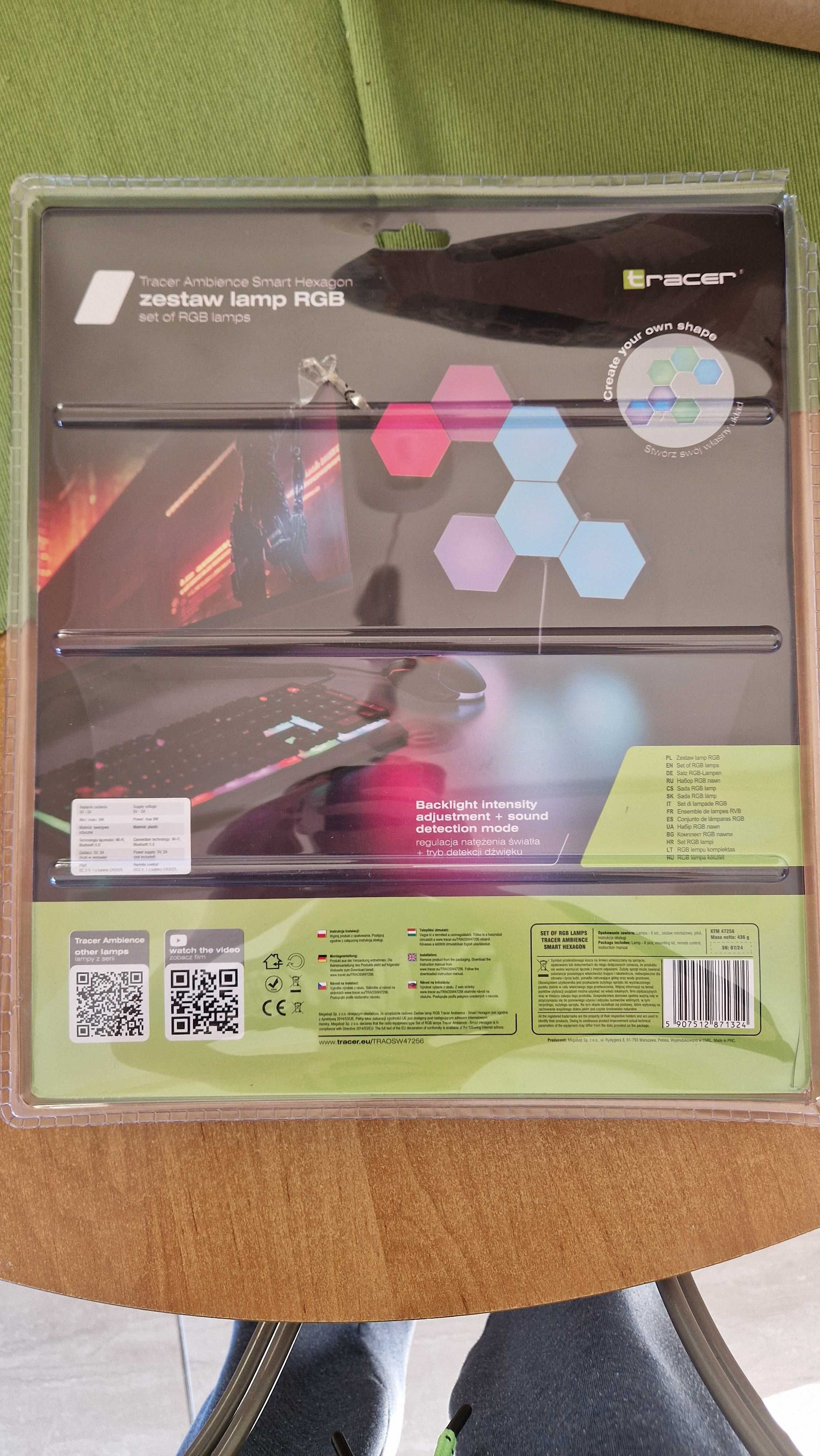 Tracer Sześciokątne lampy RGB Tracer Ambience -  Smart Hexagon