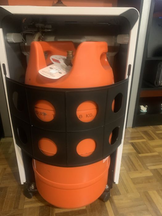 Aquecedor a gaz com botija