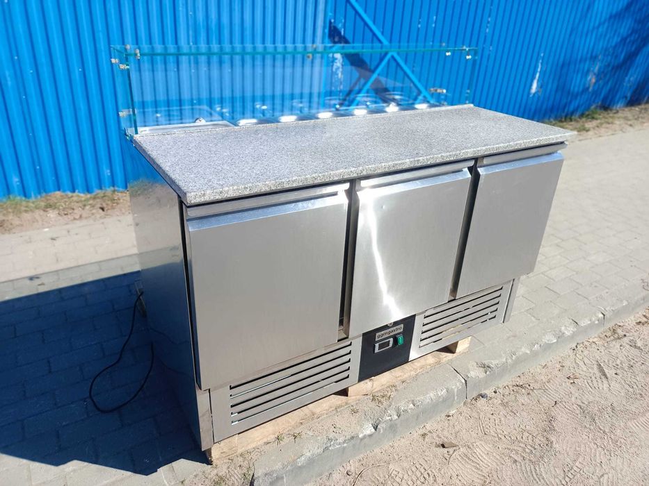 Lada chłodnicza sałatkowa 1,36 x 0,7 m [SAG147OG GGMGASTRO]