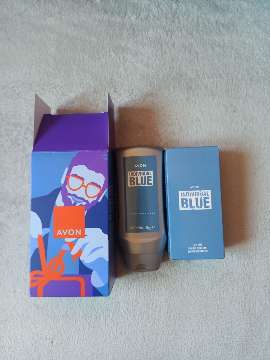 Avon - Zestaw upominkowy Individual Blue - woda + żel