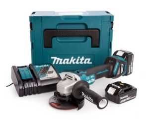 Szlifierka katowa MAKITA DGA513RTJ 2x5ah