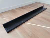 Półka czarna, wisząca Ikea Mosslanda 115 cm