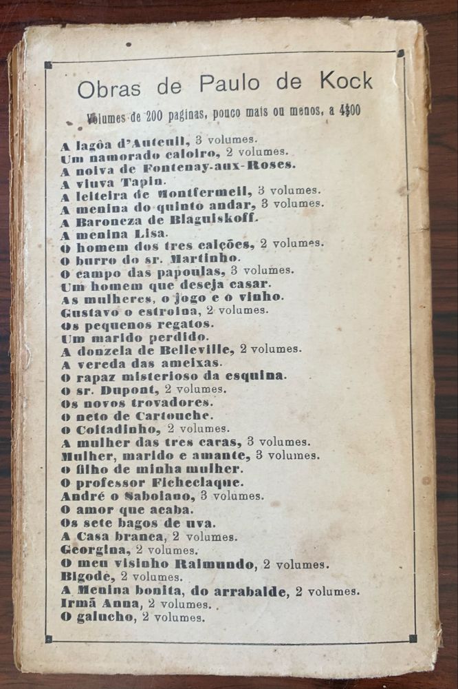 O neto de cartouche - Paulo de Kock