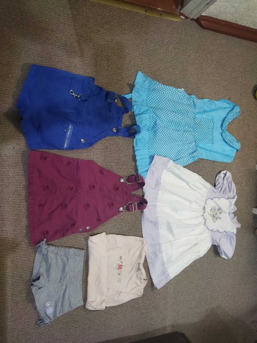 Пакет одежда вещи одяг на девочку 2-4 года пальто кутка