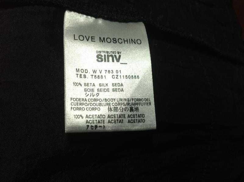Фірмова сукня натуральний шовк Love Moschino
