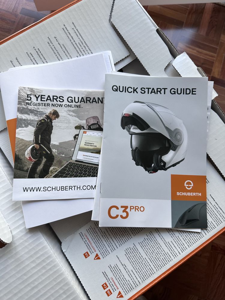 SCHUBERTH C3 PRO Branco XL (modular) garantia até 2028