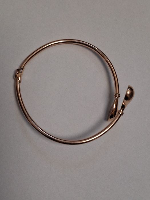 Браслет скоба золотой Жорсткий золотий браслет